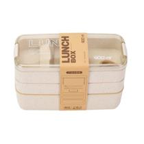 Lancheira Marmiteiro com 3 Camadas 900ml + Garfo e Colher - HM9604 Lancheira Marmiteiro com 3 Camadas 900ml + Garfo e Colher - HM9604