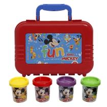 Lancheira Mickey Disney Junior Kit Massinhas Maleta Escolar