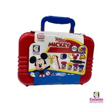 Lancheira Mickey Disney Junior Kit Massinhas Maleta Escolar