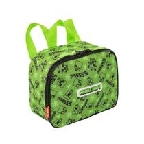 Lancheira Minecraft 5L Verde - Alça de costas Lancheira Minecraft 5L Verde - Alça de costas