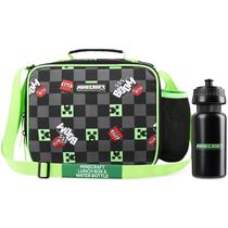 Lancheira Minecraft isolada para crianças com compartimentos para lanches