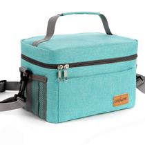 Lancheira ONFAON isolada 27x17x17cm 7,5L ciano