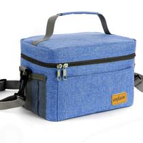 Lancheira ONFAON isolada 27x17x17cm Azul à prova de vazamentos