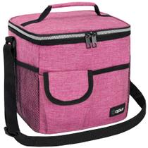Lancheira OPUX isolada à prova de vazamentos rosa mesclado 10L/18 Lata