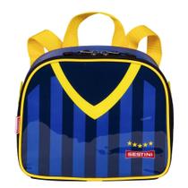 Lancheira Pequena Sestini 2 em 1 20Y Futebol Azul Lancheira Pequena Sestini 2 em 1 20Y Futebol Azul