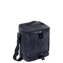 Lancheira Sestini 2 divisórias lunch crinckle azul marinho