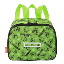 Lancheira Sestini Minecraft Creeper Verde Lancheira Sestini Minecraft Creeper Verde
