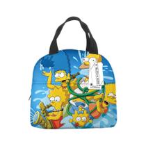 Lancheira Simpsons Anime Tote Oxford reutilizável à prova de vazamentos