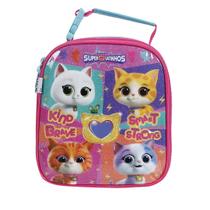 Lancheira Soft Infantil Menina Rosa Super Gatinhos Disney Lancheira Soft Infantil Menina Rosa Super Gatinhos Disney