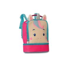 Lancheira Soft Unicornio Rosa e Azul CP2655L Clio Style Lancheira Soft Unicornio Rosa e Azul CP2655L Clio Style