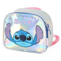 Lancheira Stitch Holográfico Juvenil - Luxcel