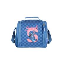 Lancheira Stitch Térmica Escolar Juvenil Passeio Transversal