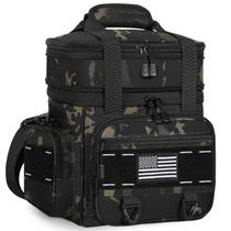 Lancheira TENKIST expansível tática isolada 16L Black-Camo