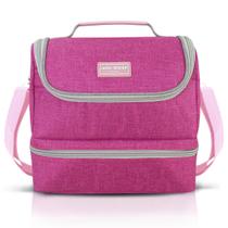 Lancheira Térmica 2 Compartimentos - Jacki Design Pink