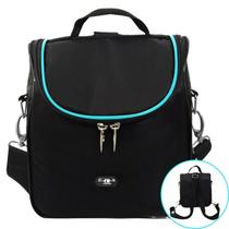 Lancheira Térmica 3 Em 1 Marmita e Bebidas Mochila Bolsa Frasqueira Adulto Infantil Compacta 4L Almoço Trabalho Escola Passeio Viagem