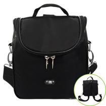 Lancheira Térmica 3 Em 1 Marmita e Bebidas Mochila Bolsa Frasqueira Adulto Infantil Compacta 4L Almoço Trabalho Escola Passeio Viagem