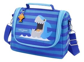 Lancheira Térmica Bolsa Infantil Escolar Passeio Tubarão Cor Azul Tubarão Animais Lancheira Térmica Bolsa Infantil Escolar Passeio Tubarão Cor Azul Tubarão Animais
