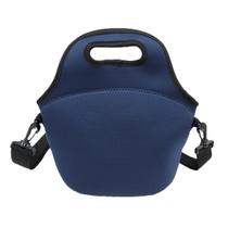 Lancheira Térmica Bolsa Marmita Fitness Neoprene Portátil Lanche Viagem Necessaire Comida Alça Marmiteira Diversas Cores e Modelos