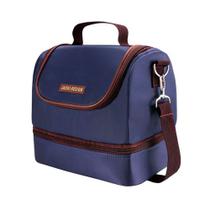 Lancheira Térmica Bolsa Necessaire Marmita Lanches Bebidas 2 Compartimentos Lancheira Térmica Bolsa Necessaire Marmita Lanches Bebidas 2 Compartimentos