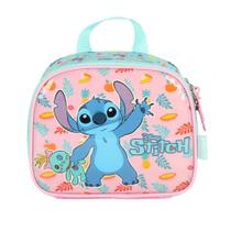 Lancheira Térmica c/ Alça Infantil Disney Stitch Rosa Luxcel