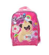 Lancheira térmica candy pet pug unicórnio menina rosa