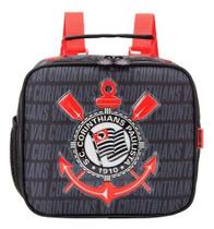 Lancheira Térmica Corinthians Escolar Preta Timão Original