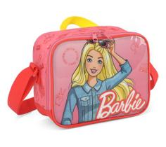 Lancheira Térmica Escolar Barbie Vermelha Infantil - luxcel
