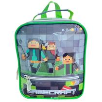 Lancheira Térmica Escolar Denlex Gamecraft Infantil Juvenil