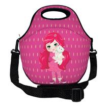 Lancheira Térmica Escolar em Neoprene Infantil Reforçada com alça ISOPRENE Menina Frutinha Lancheira Térmica Escolar em Neoprene Infantil Reforçada com alça ISOPRENE Menina Frutinha