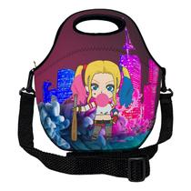 Lancheira Térmica Escolar em Neoprene Infantil Reforçada com alça ISOPRENE Menina Louca Lancheira Térmica Escolar em Neoprene Infantil Reforçada com alça ISOPRENE Menina Louca