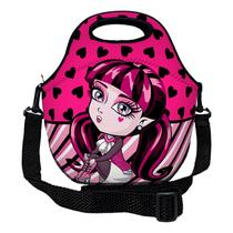 Lancheira Térmica Escolar em Neoprene Infantil Reforçada com alça ISOPRENE Menina Vampira Lancheira Térmica Escolar em Neoprene Infantil Reforçada com alça ISOPRENE Menina Vampira