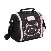 Lancheira Térmica Escolar Gato Preto Rosa Luxcel