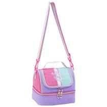 Lancheira Térmica Escolar Infantil com Compartimento Duplo Espaçoso Alça Confortável Regulável Material Resistente para Passeio Viagem Menina Lancheira Térmica Escolar Infantil com Compartimento Duplo Espaçoso Alça Confortável Regulável Material Resistente para Passeio Viagem Menina