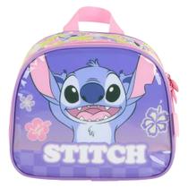 Lancheira Térmica Escolar Infantil Disney Stitch Florido