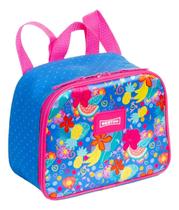 Lancheira Térmica Escolar Infantil Floral Flores Estampada Lancheira Térmica Escolar Infantil Floral Flores Estampada