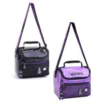 Lancheira Térmica Escolar Infantil Holográfica Wandinha PT