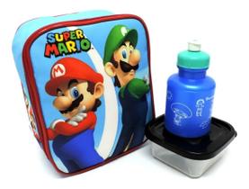 Lancheira Térmica Escolar Infantil Super Mario Bros Luigi F5 Lancheira Térmica Escolar Infantil Super Mario Bros Luigi F5