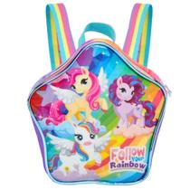 Lancheira Térmica Escolar Infantil Unicórnio Rainbow