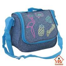 Lancheira Térmica Escolar Juvenil Menina Transversal Flamingo - Clio Lancheira Térmica Escolar Juvenil Menina Transversal Flamingo - Clio