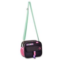 Lancheira Térmica Escolar Luluca Tricolor Preto Clio