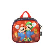 Lancheira Térmica Escolar Luxcel Super Mario Preta - 4140