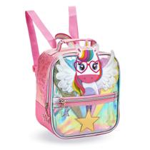Lancheira Termica Escolar Menina Bolsa Merendeira Unicornio