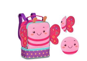 Lancheira Térmica Escolar Menina Borboleta Colorida Feminina - Clio Style