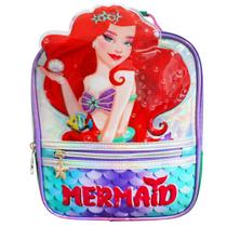 Lancheira Térmica Escolar Mermaid Meninas Infantil Denlex