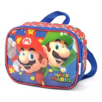 Lancheira Térmica Escolar Super Mario Luigi Infantil Luxcel