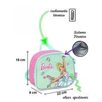 LANCHEIRA TERMICA FEMININA INFANTIL BARBIE verde