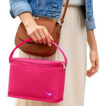 Lancheira Termica Feminina Lisa Simples Escolar Adulto Infantil Juvenil Marmita Bebidas Alça de Mão