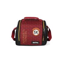 Lancheira Térmica Hogwarts Harry Potter Luxcel 021974 Cor:Preto