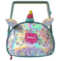 Lancheira Térmica Holográfica Escolar Infantil Meninas