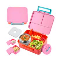 Lancheira Térmica Infantil 8oz À Prova De Vazamentos Com Compartimento Para Molho E Lanche Para Lancheira Térmica Infantil 8oz À Prova De Vazamentos Com Compartimento Para Molho E Lanche Para